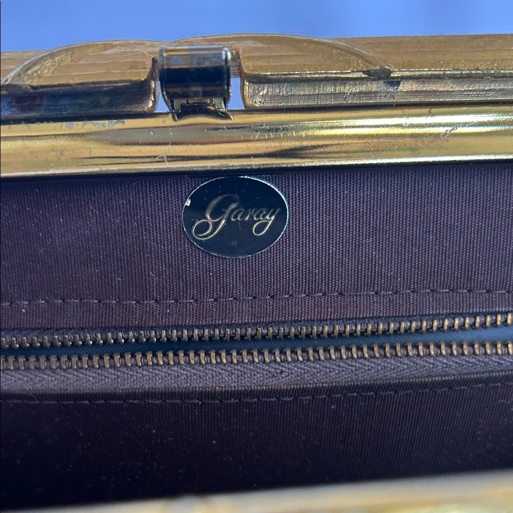 Vintage 1950’s brown patent leather Handbag - Picture 4 of 6